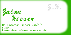 zalan wieser business card